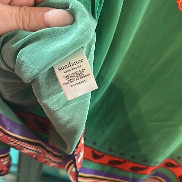 Sundance Sunrise Paisley Kaftan Top EUC - Picture 6 of 6